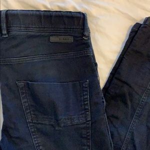 Mens Diesel Dark Blue Drawstring Stretch Denim